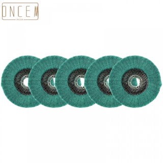 【ONCEMOREAGAIN】5PCS Metal Abrasive Polishing Buffiing Wheel 4inch Flap Discs for Angle Grinder