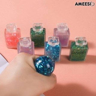 Ameesi ของเล่นบีบสกุชชี่ รูปขวดน้ําหอม บรรเทาความเครียด ใช้ซ้ําได้