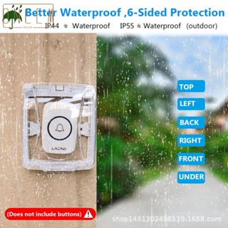 【ONCEMOREAGAIN】Waterproof Cover White 110mmx95mm Cap Cover Cover Box Doorbell Wall Light