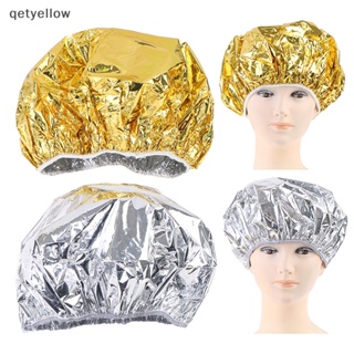 Qetyellow หมวกฟอยล์อลูมิเนียม ฉนวนกันความร้อน ยืดหยุ่น สําหรับผู้หญิง TH