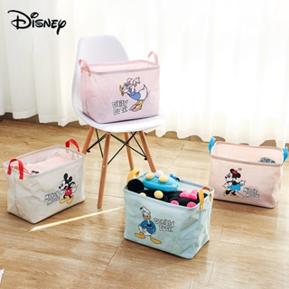 Disney กล่องเก็บเสื้อผ้า ผ้าห่ม แบบพับได้ ขนาดใหญ่ ของใช้ในครัวเรือน 0618