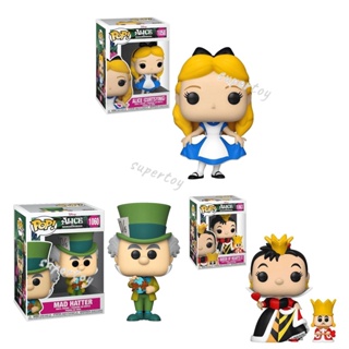ฟิกเกอร์ Funko POP 1058 1060 1063 Disney: Alice In Wonderland 70th - Alice In Wonderland Curtsying Mad Hatter Queen of Hearts Queen with King