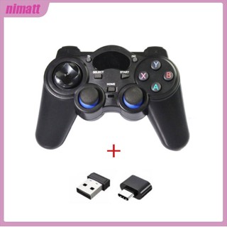 Ni จอยสติ๊กเล่นเกมไร้สาย 2.4G สําหรับ Android Phones PC PS3 TV Box