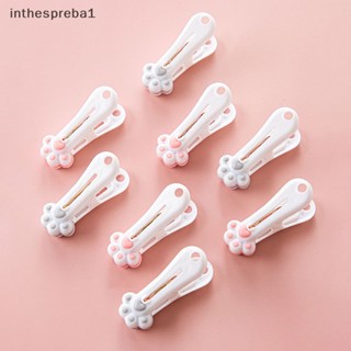 Inthespreba1^^ 12 ชิ้น Kawaii กรงเล็บแมว ที่หนีบผ้า พลาสติก โลหะ สปริง คลิปเสื้อผ้า แก้ไขหมุด * ใหม่