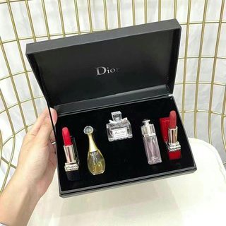 Dior ชุดลิปสติก 5 มล. 5 มล. หลอดสีฟ้า ทอง แดง