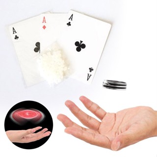 New Suspended Ring Floating Flying Poker Ring Close-up Street Magic Props set