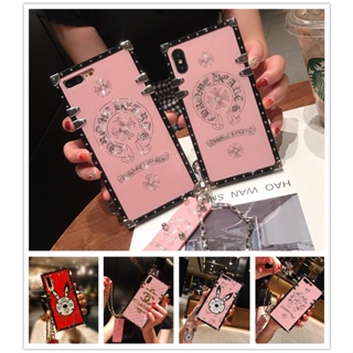 เคสโทรศัพท์มือถือกระจก ทรงสี่เหลี่ยม กันกระแทก สีชมพู สําหรับ Tecno Pova 4 Spark GO 2023 Spark10C Spark8P Spark 10C 8P 7T 8C 9 POP6 GO PRO 6AIR 5AIR