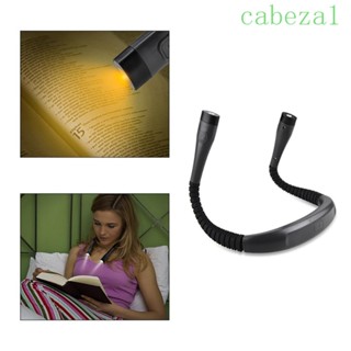 Cabeza โคมไฟอ่านหนังสือ แบบคล้องคอ ยืดหยุ่น พกพาง่าย แฮนด์ฟรี ชาร์จ USB สําหรับตั้งแคมป์ อ่านหนังสือ