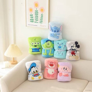 SANRIO Sy7 ผ้าห่มกํามะหยี่ ลายเอเลี่ยน Kirby Mike Donald Duck Mickey Stitch สําหรับเครื่องปรับอากาศ สํานักงาน YS7