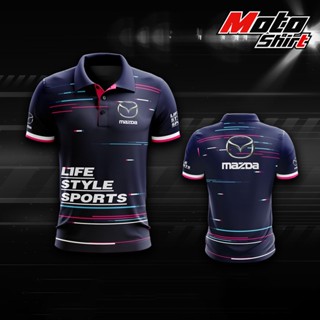 💥MOTOSHIRT MAZDA MAZ-A06-22 เสื้อคอปกแขนสั้น