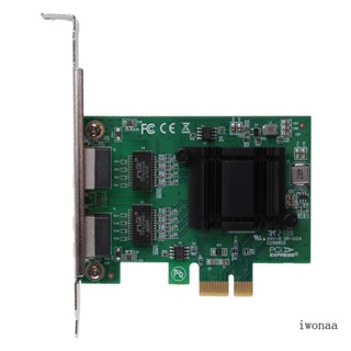 Iwo การ์ดเซิร์ฟเวอร์ Dual Gigabit Port Pcie X1 1000M สําหรับ 82571 Pcie 1X RJ45