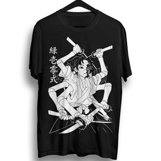 เสื้อผ้าฝ้าย เสื้อยืดแขนสั้นYoriichi ประเภท 0. เสื้อยืด ลายการ์ตูนอนิเมะ DEMON SLAYERS-5XLS-5XL