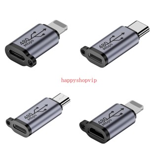 อะแดปเตอร์แปลง HSV Type-C Micro เป็น iOS8pin iOS8pin เป็น Type-C Micro USB