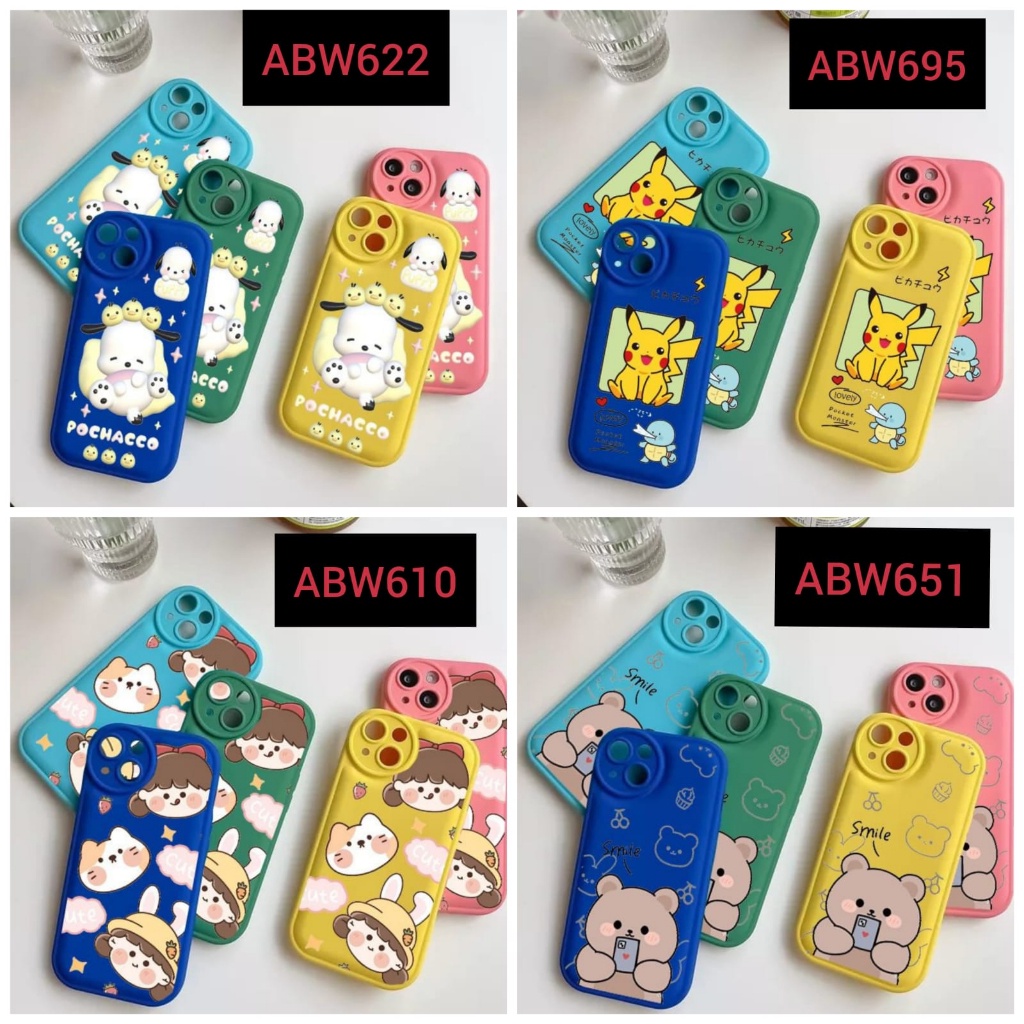 [CENTER 18] SOFTCASE CHARACTER AIRBAG MOTIF OPPO A12 A7 A11K F11 PRO SOFTSOFTCASE NOTIFICATION - BD