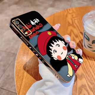 เคสโทรศัพท์มือถือนิ่ม ขอบสี่เหลี่ยม พิมพ์ลายเชอร์รี่ มีตบอล หรูหรา สําหรับ Vivo Y20 2021 Y20i Y20S Y12S Y20S G Y12A Y20A Y12S Y20T