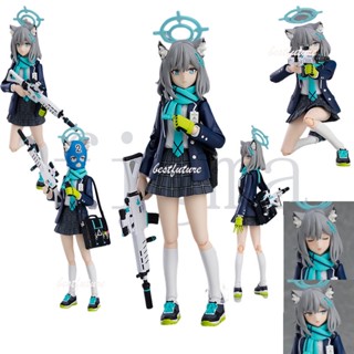 โมเดลฟิกเกอร์ เกม Blue Archive Action Figure Shiroko Sunaookami Figma 567 Articulado Change Face ของเล่นสําหรับเด็ก