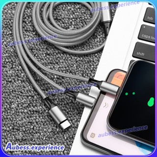 3 in 1 Fast Charging Cord Type-c Fast Charger Cable For Android Typec Ip 1.2m Usb Nylon ผู้เชี่ยวชาญ