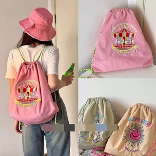 Japanese Sports Backpack Ball chain Outdoor Embroidered Nylon Shopping Bag 2023 New Shoulder Bag for Women