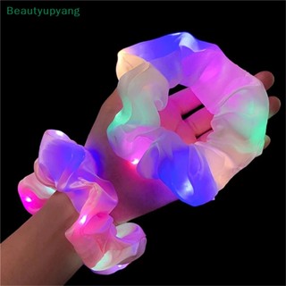 [Beautyupyang] ยางรัดผม แบบยืดหยุ่น มีไฟ LED สําหรับผู้หญิง 1 ชิ้น