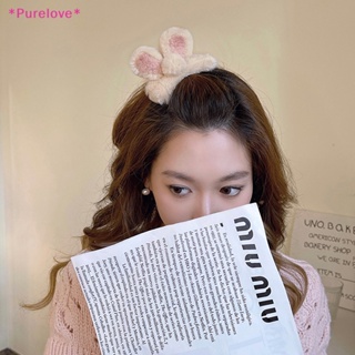 Purelove&gt; ใหม่ กิ๊บติดผม ผ้ากํามะหยี่ขนนิ่ม รูปหูกระต่ายน่ารัก แฟชั่นสําหรับผู้หญิง