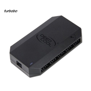 Turbobo เคสพัดลมระบายความร้อน CPU SATA Powered 4-Pin PWM 10 พอร์ต สําหรับคอมพิวเตอร์ PC