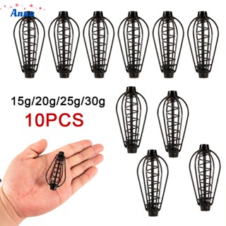 【Anna】Carp Fishing Feeder Spring Sinker Fishing Feeder 10pcs Spring Lead Sinker