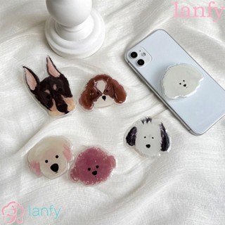 LANFY ที่วางโทรศัพท์มือถือ แบบยืดหยุ่น ป้องกันการตก แบบพับได้ สําหรับลูกสุนัข จํานวน 1 ชิ้น