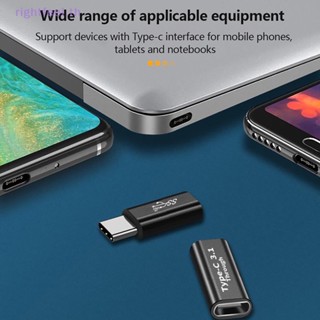 Rightfeel.th อะแดปเตอร์ USB Type-C รองรับการส่งสัญญาณเสียงและวิดีโอ Type C ตัวผู้ เป็นตัวเมีย 10GB