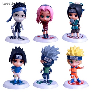 โมเดลฟิกเกอร์ PVC รูปปั้นอนิเมะนารูโตะ Shippuden สําหรับเก็บสะสม 6 ชิ้น ต่อชุด