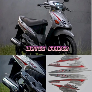 สติกเกอร์รูปลอก สีเงิน สําหรับติดตกแต่งรถจักรยานยนต์ yamaha mio 2006