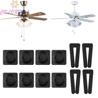 【COLORFUL】Balance Clamp 4 Sets 42*18*7mm 5GM Weight Black Ceiling Fan Compatible