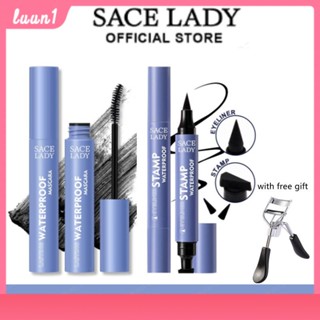 Sace Lady Waterproof Curling Mascara+eyeliner Stamp Long-lasting,waterproof,long Curling cod