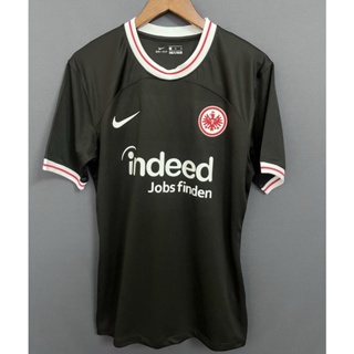 เสื้อกีฬาแขนสั้น ลายทีมชาติฟุตบอล Frankfurt 23-24 Frankfurt แห้งเร็ว ไซซ์ S - XXL สีดํา สําหรับผู้ชาย