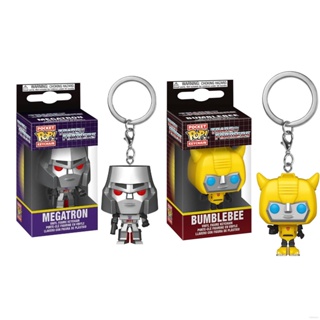 Funko POP Transformers Megatron Bumblebee พวงกุญแจ ตุ๊กตาของเล่น สําหรับเด็ก ของขวัญ เก็บสะสม