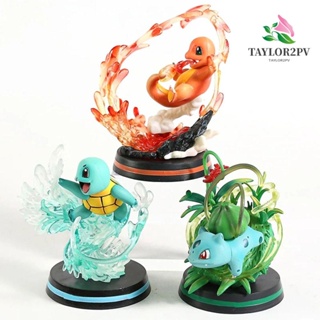 TAYLOR2PV โมเดลฟิกเกอร์ PVC รูปโปเกม่อน Mewtwo Bulbasaur ของขวัญวันเกิด ของเล่นสําหรับเด็ก