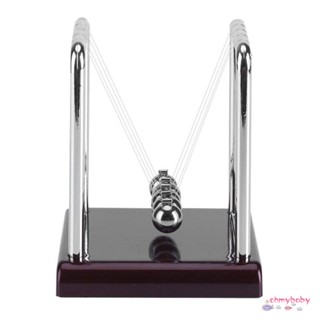 Newtons Cradle Balance Balls With Mirror Black Wood Base Fun Gadget Pendulum For Office And Home Decoration-ลูกบอลกระจก [N/9]