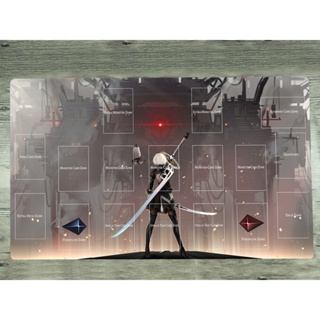 Yugioh Playmat Nier Automata Yorha Type B 2B TCG CCG แผ่นรองเมาส์ สําหรับเล่นเกมเทรดดิ้งการ์ด