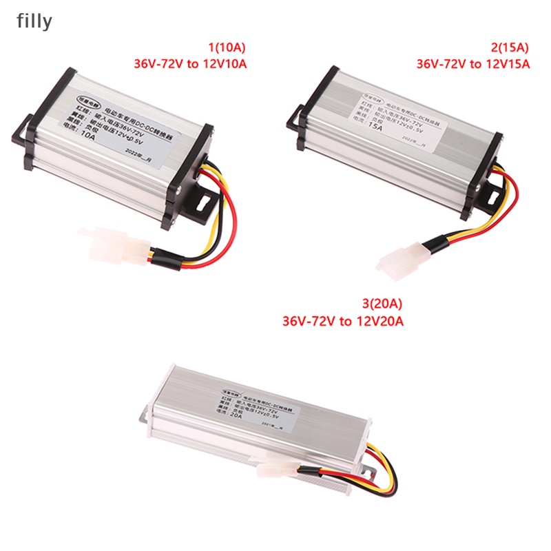 Filled 36V 48V 60V 72V ถึง 12V 10/15/20A 180W Converter หม้อแปลงไฟฟ้า