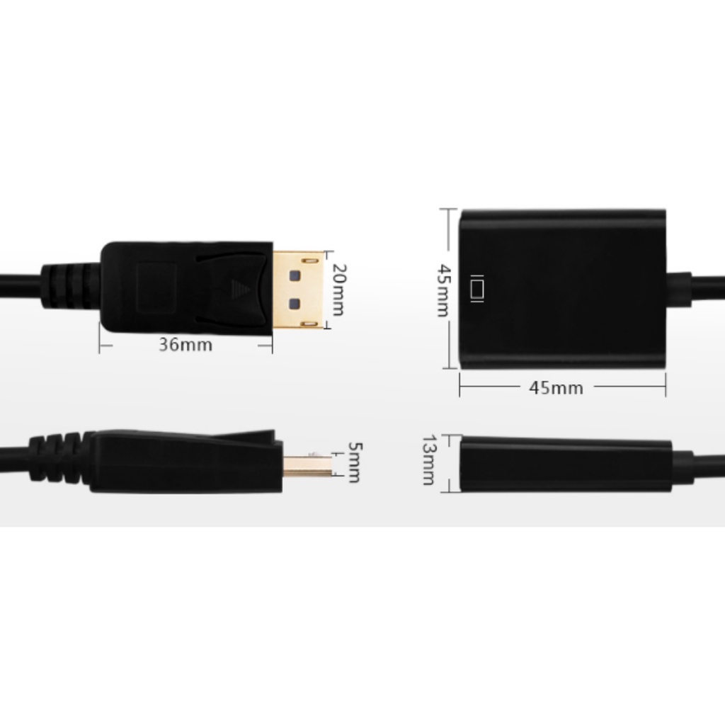 🛵มีส่งด่วน💨 NAVA IT DISPLAY PORT TO HDMI FEMALE ADAPTER อุปกรณ์แปลงสัญญาณ สีดำ ประกัน 1 ปี