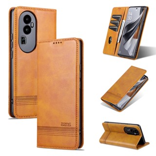 เคสโทรศัพท์หนัง PU ฝาพับ พร้อมช่องใส่บัตร สําหรับ OPPO Reno8 Reno9 Reno10 Pro Plus Reno 8 Lite