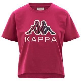 เสื้อยืดผู้หญิง KAPPA LOGO EDALYN Fuchsia Red Baton