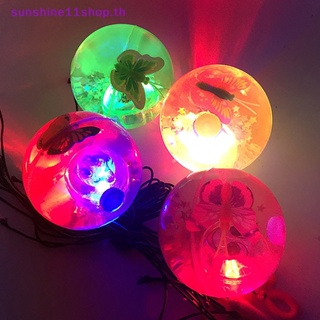 Sunshop ลูกบอลกระโดดเรืองแสง LED เรืองแสง หลากสี ของเล่นสําหรับเด็ก 1 ชิ้น