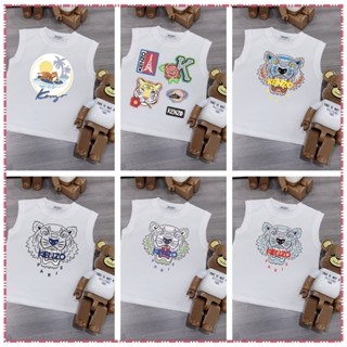 【พร้อม Brandtag】kenz0 Size80-140 เสื้อกล้ามเด็กแรกเกิด เสื้อกั๊กผ้าฝ้าย แขนกุด แบรนด์พรีเมี่ยม เด็กผู้หญิง เด็กผู้ชาย งานเลี้ยงวันเกิด เสื้อผ้าคุณภาพสูง ของขวัญสําหรับเด็กผู้ชาย และเด็กผู้หญิง