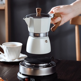 UHomee ห้องครัว Stovetop เครื่องชงกาแฟ Moka Pot อลูมิเนียมหม้อกาแฟ สำหรับบ้าน