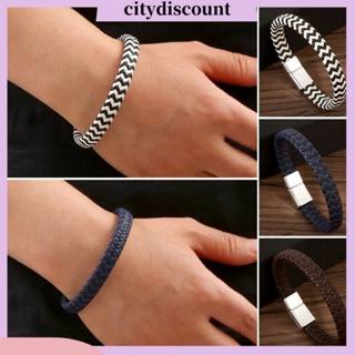 &lt;citydiscount&gt; สร้อยข้อมือเชือกถัก หลายชั้น แบบพกพา สวมใส่สบาย สําหรับตกแต่ง