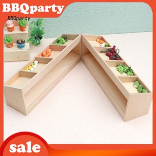 &lt;BBQ&gt; ชั้นวางผลไม้ 3D 4 ช่อง 1:12 กันตก กันเสียรูป อุปกรณ์เสริม สําหรับบ้านตุ๊กตา