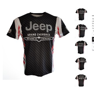 เสื้อยืด ลายการ์ตูน JEEP CHEROKEE CARBON