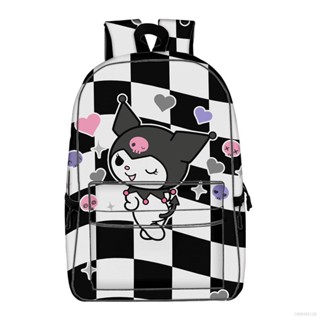 Sq3 Sanrio Kuromi กระเป๋าเป้สะพายหลัง ความจุขนาดใหญ่ ระบายอากาศ พิมพ์ลาย อเนกประสงค์ สําหรับผู้หญิง ผู้ชาย