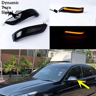 ไฟเลี้ยวไดนามิก LED สีดํา สําหรับ Honda Accord 08-13 Acura RL 06-09