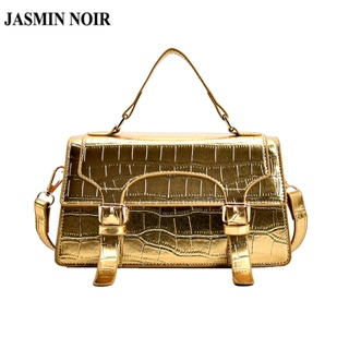 Jasmin NOIR กระเป๋าถือ กระเป๋าสะพายข้าง ลายหนังจระเข้ ขนาดเล็ก สไตล์เกาหลี สําหรับผู้หญิง